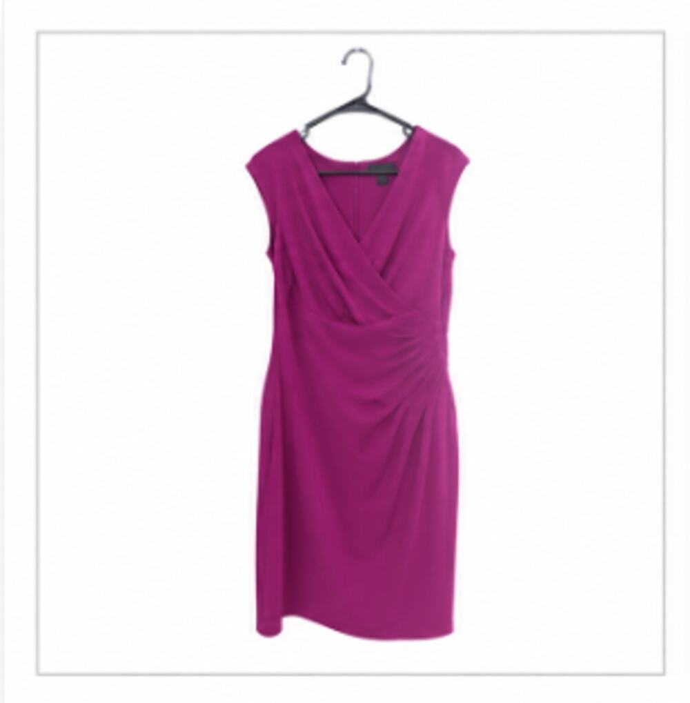 Lauren Ralph Lauren Purple Sleeveless V-Neck Dress – Size 10
